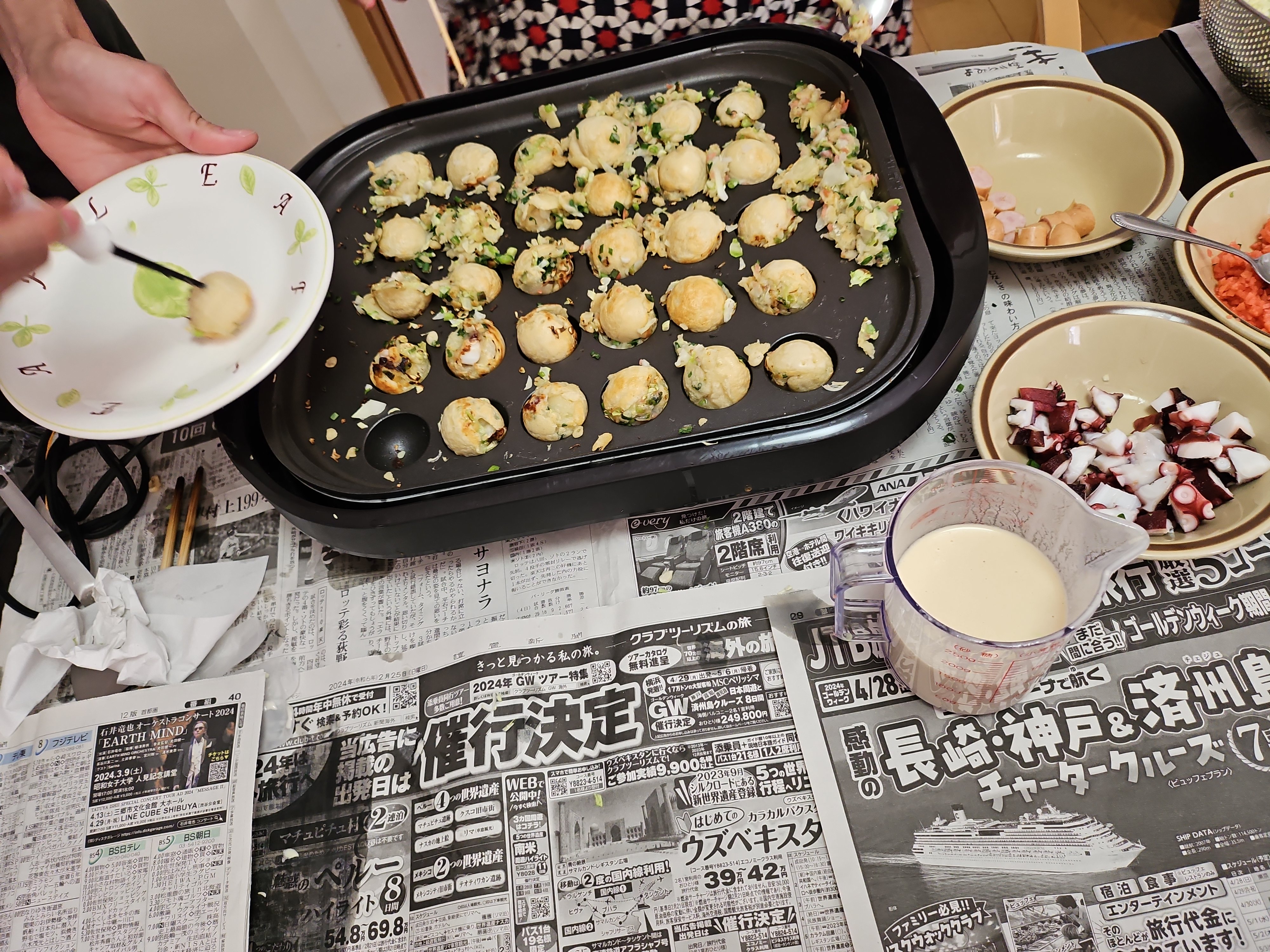 たこ焼き作り🐙